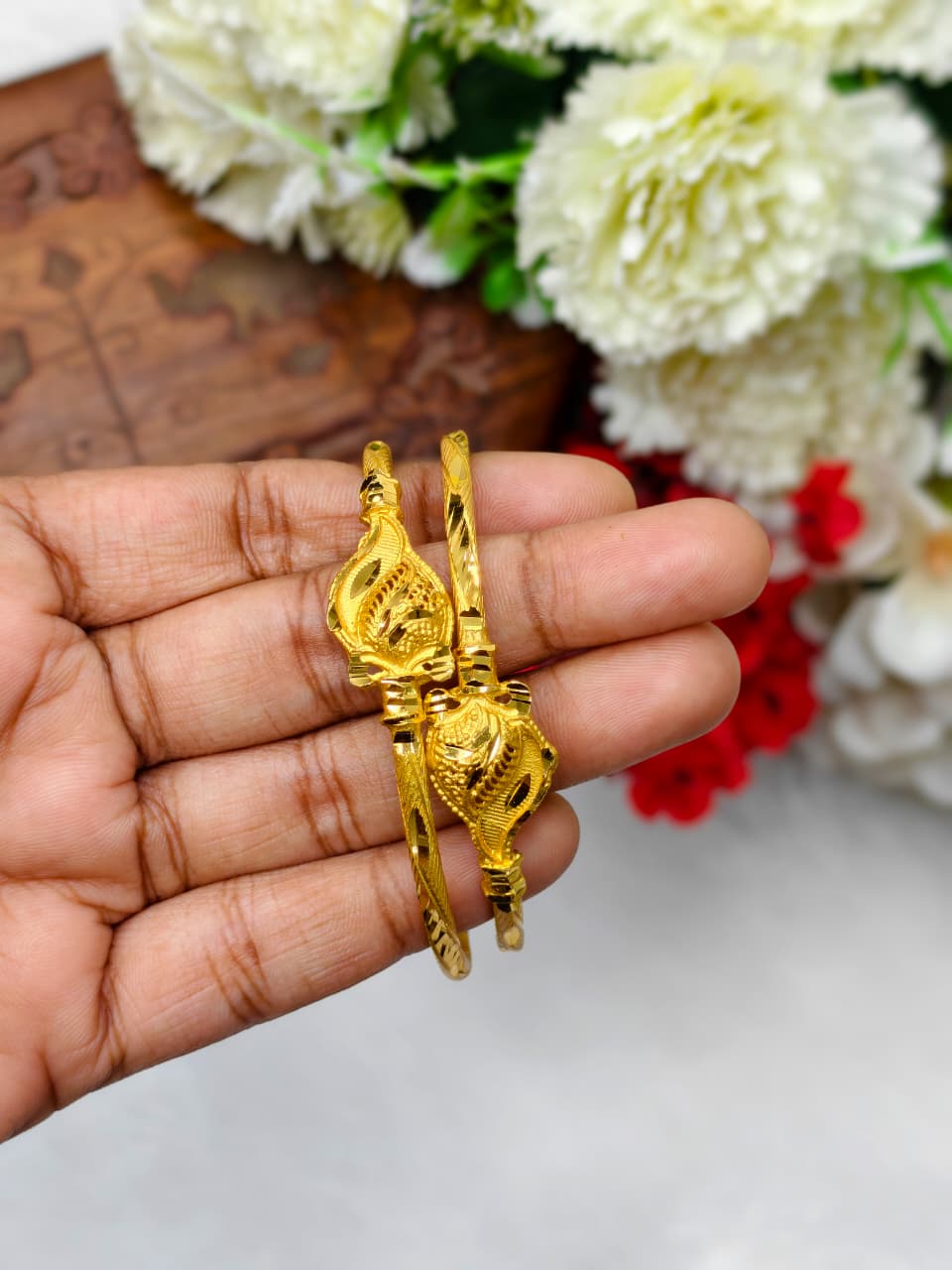 NBB-4 Stylish Women’s 1 Gram Gold Plated Bangles – Party & Daily Wear