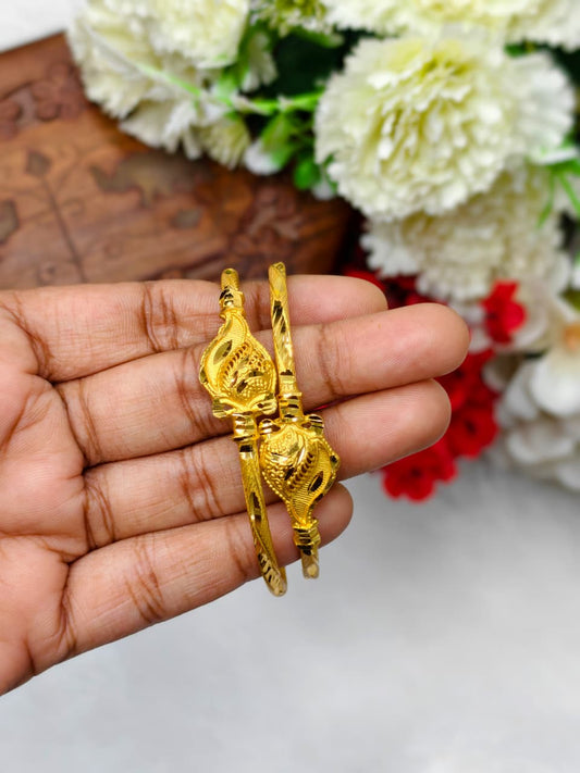 NBB-4 Stylish Women’s 1 Gram Gold Plated Bangles – Party & Daily Wear