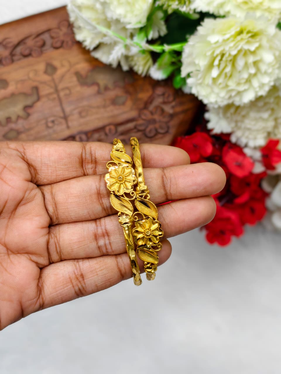 NBB-5 Stylish Women’s 1 Gram Gold Plated Bangles – Party & Daily Wear