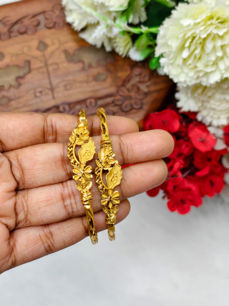 NBB-6 Stylish Women’s 1 Gram Gold Plated Bangles – Party & Daily Wear