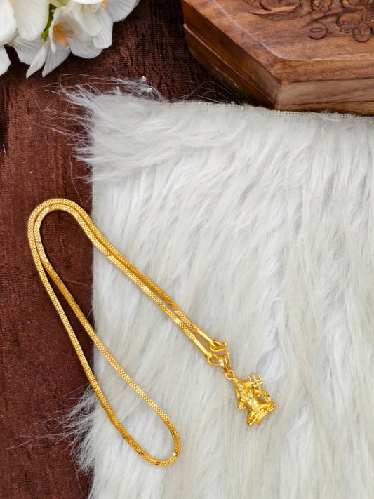 ✨Foming  Dollar Matte Finish Chain – Gold Plated Jewellery for Women✨