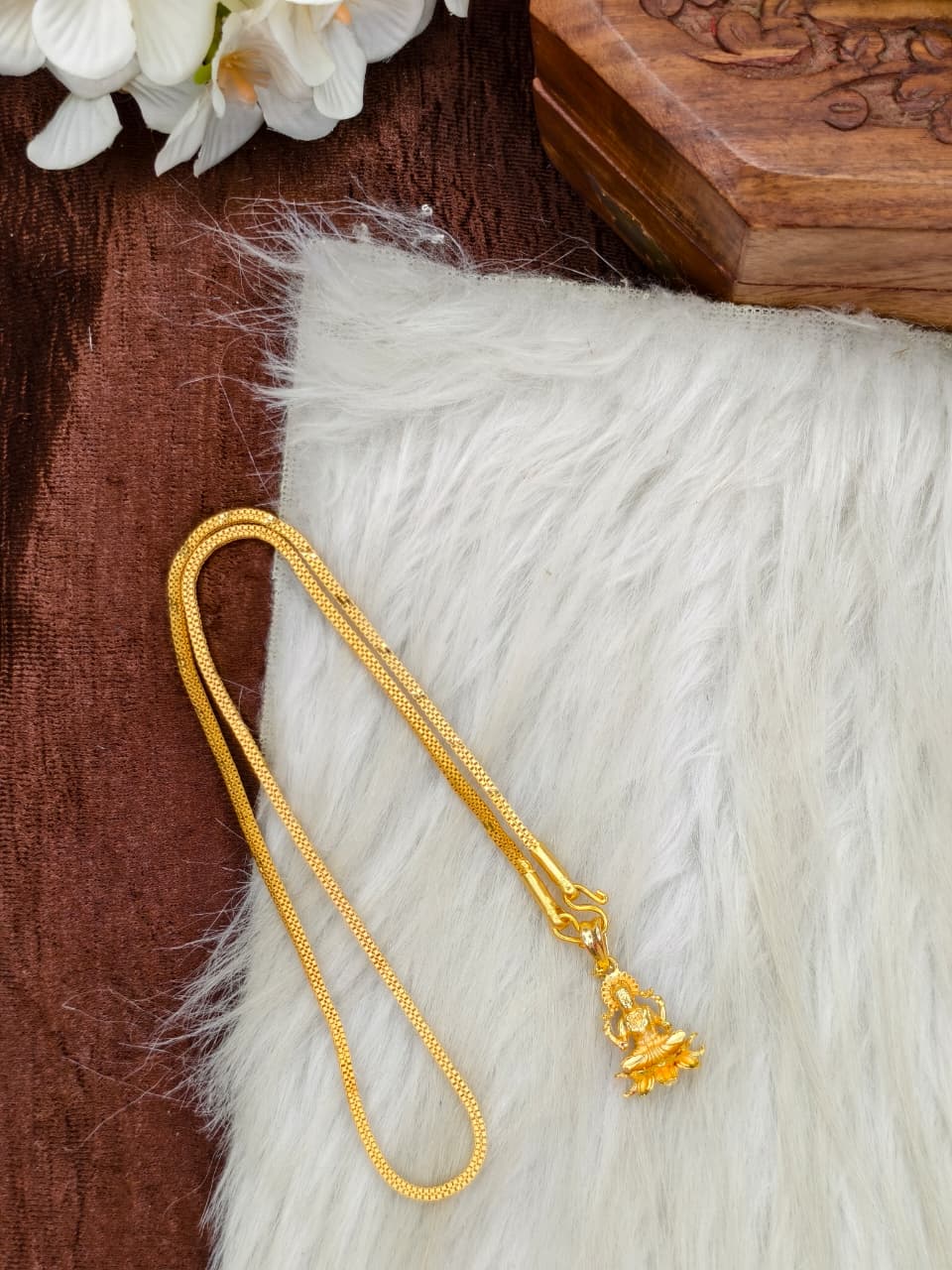 ✨Foming  Dollar Matte Finish Chain – Gold Plated Jewellery for Women✨