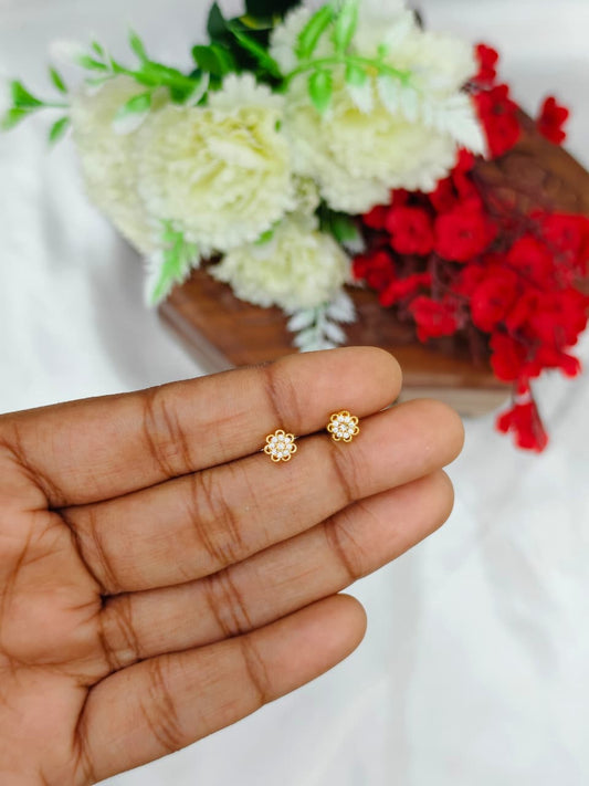 1 Gram Gold Plated Women’s Side Earrings | Stylish Daily Wear Earrings