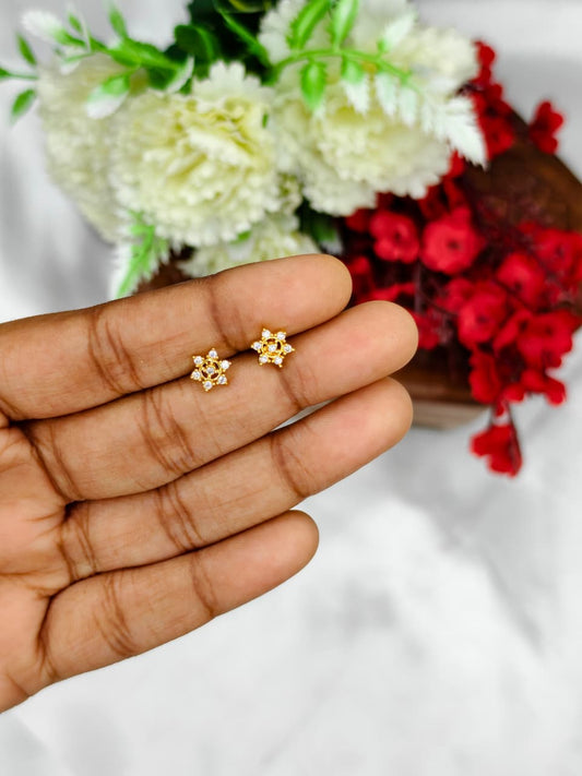 1 Gram Gold Plated Women’s Side Earrings | Stylish Daily Wear Earrings