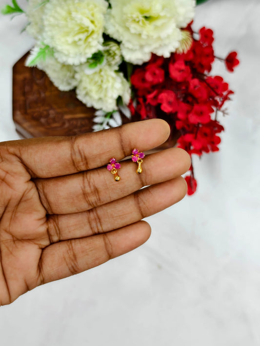 1 Gram Gold Plated Women’s Side Earrings | Stylish Daily Wear Earrings