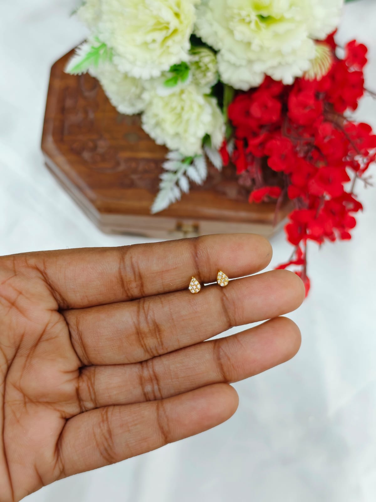 1 Gram Gold Plated Baby Stud Earrings | Cute & Elegant Kids Earrings
