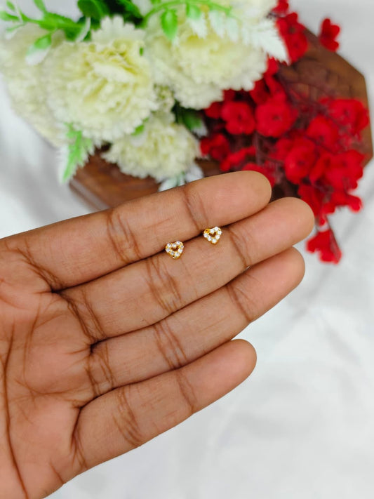 1 Gram Gold Plated Women’s Side Earrings | Stylish Daily Wear Earrings