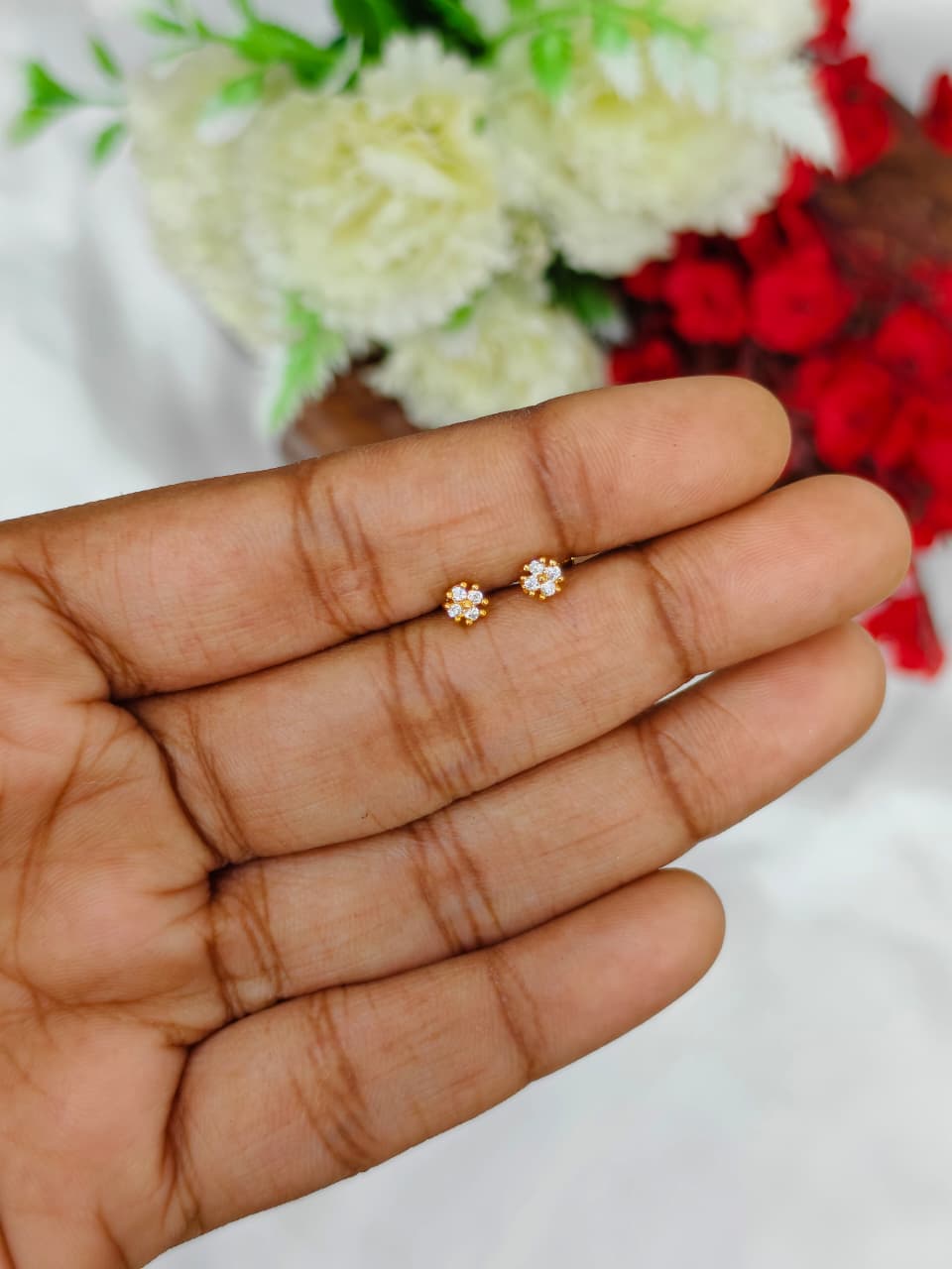 1 Gram Gold Plated Women’s Side Earrings | Stylish Daily Wear Earrings