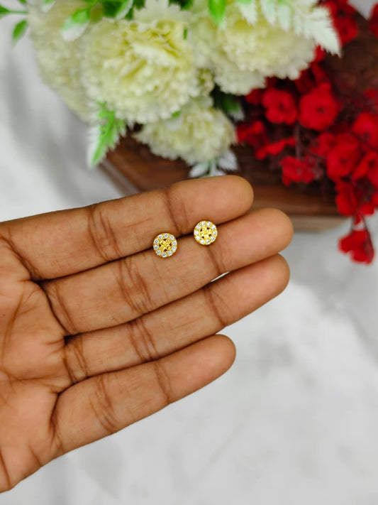 1 Gram Gold Plated Women’s Side Earrings | Stylish Daily Wear Earrings