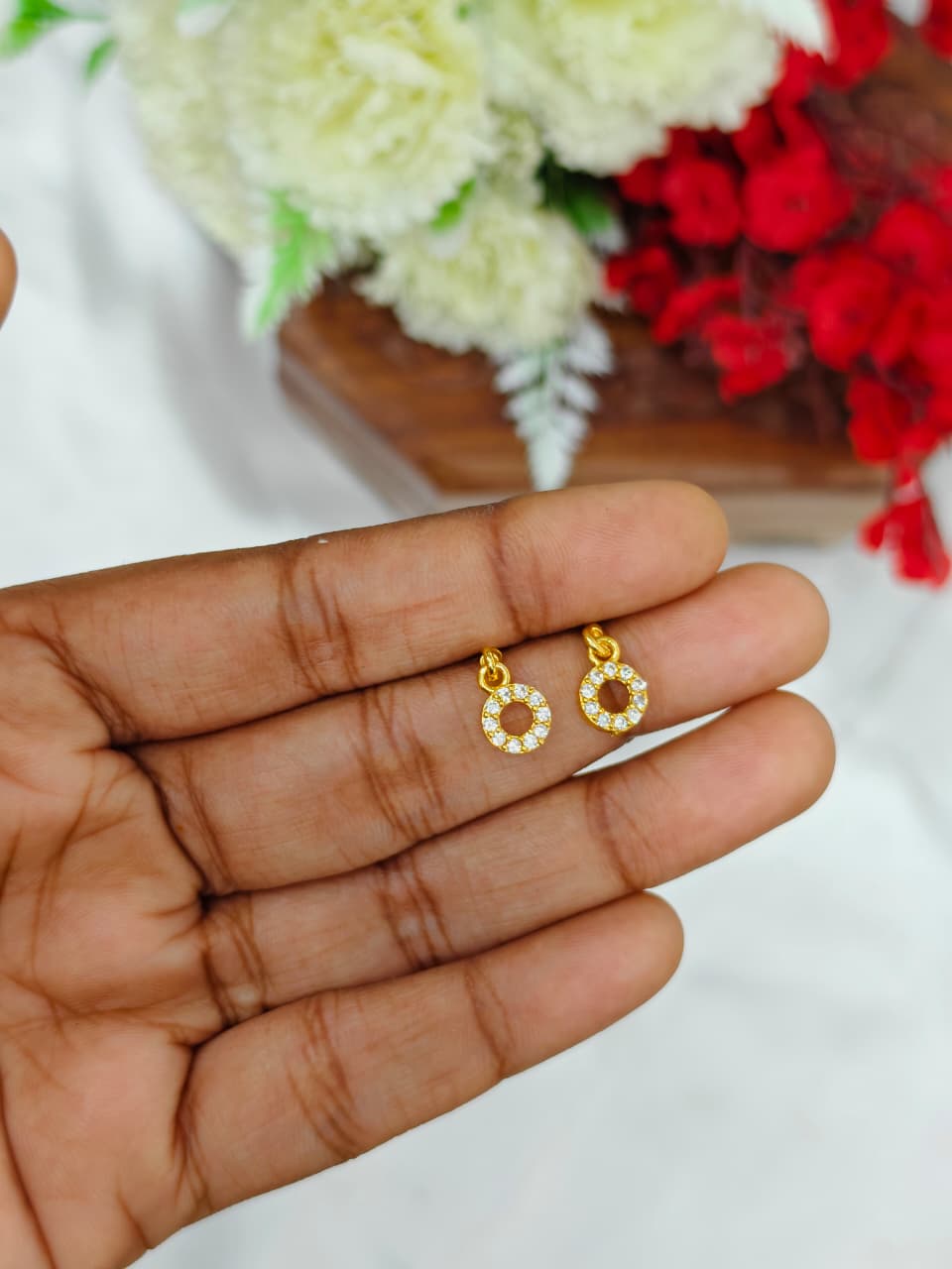 1 Gram Gold Plated Women’s Side Earrings | Stylish Daily Wear Earrings