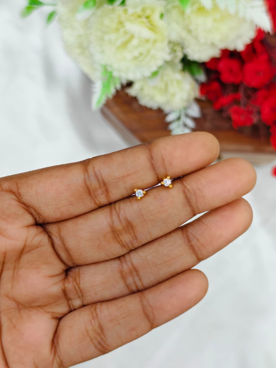 1 Gram Gold Plated Women’s Side Earrings | Stylish Daily Wear Earrings