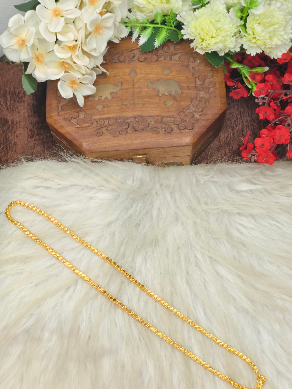 (1Gram gold plated) Oval Round Model