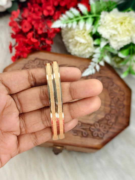Women Pure Impon Bangles – Traditional Gold Look Impon Bangles for Women | Temple Style Impon Jewellery