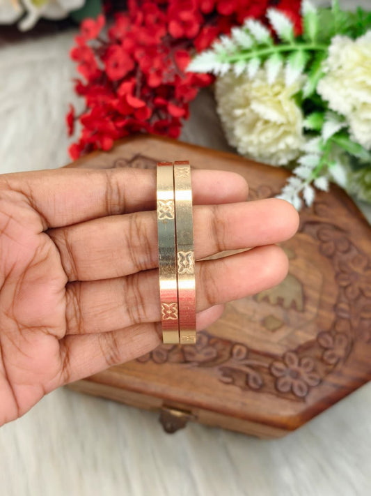 Women Pure Impon Bangles – Traditional Gold Look Impon Bangles for Women | Temple Style Impon Jewellery