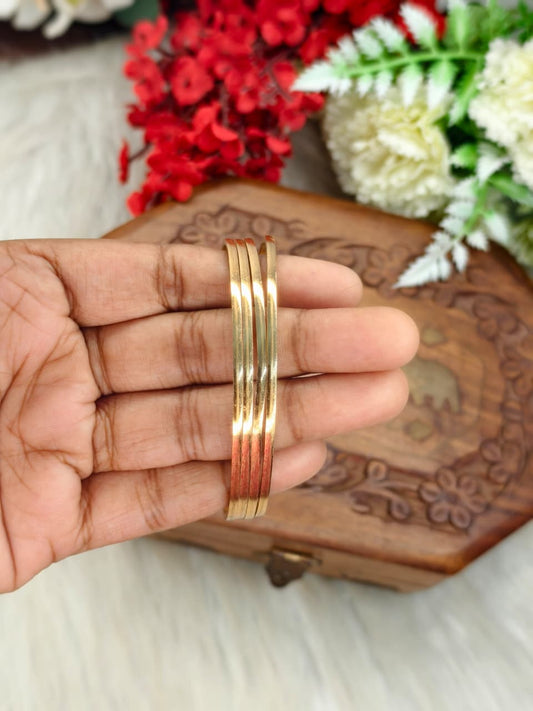 Women Pure Impon Bangles – Traditional Gold Look Impon Bangles for Women | Temple Style Impon Jewellery