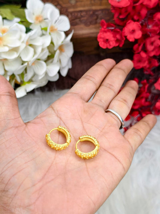 Women Plain Valaiyam – 1 Gram Gold Matte Finish