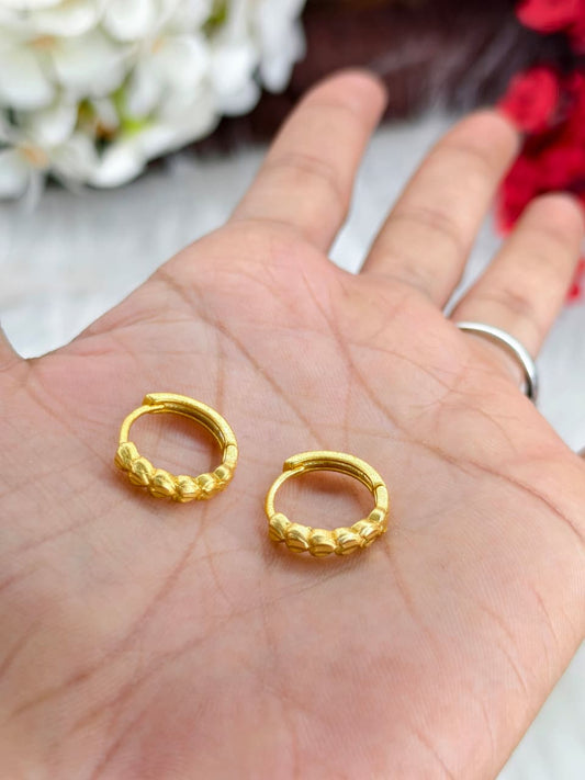 Women Plain Valaiyam – 1 Gram Gold Matte Finish