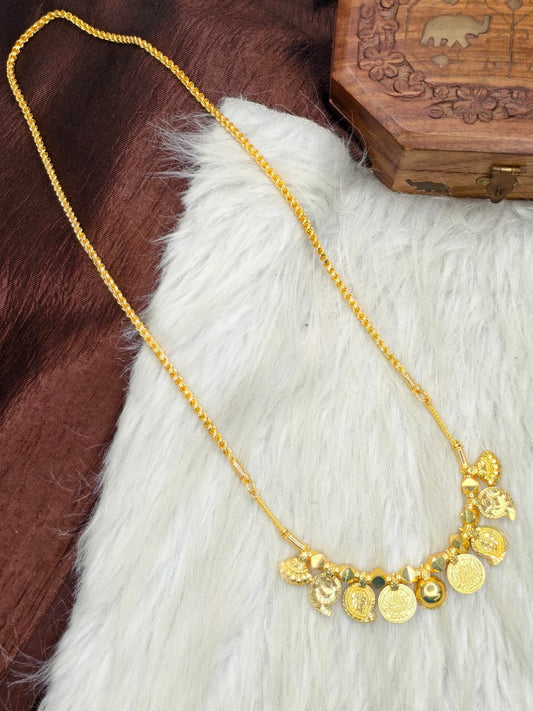South Indian Traditional Impone Thali Mangalsutra – Gold Plated Sacred Wedding Chain