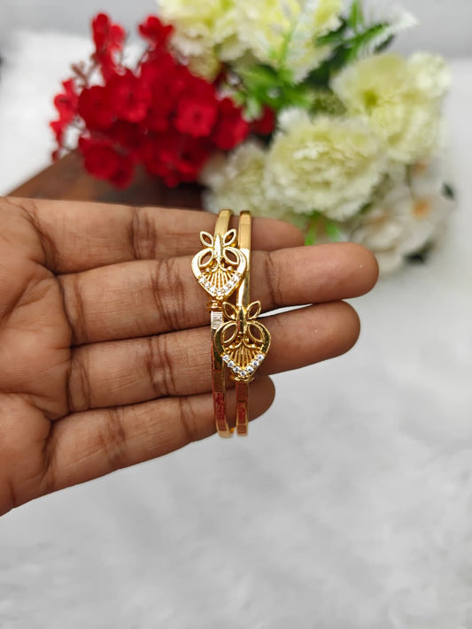 SB-3 Stylish Women’s 1 Gram Gold Plated Bangles – Party & Daily Wear