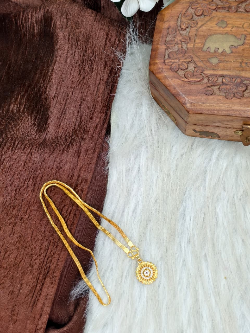 ✨ Elegant 1 Gram Gold-Plated Women’s Chain | 18 Inch Lightweight Necklace ✨