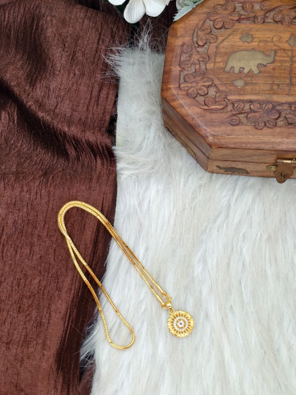 ✨ Elegant 1 Gram Gold-Plated Women’s Chain | 18 Inch Lightweight Necklace ✨