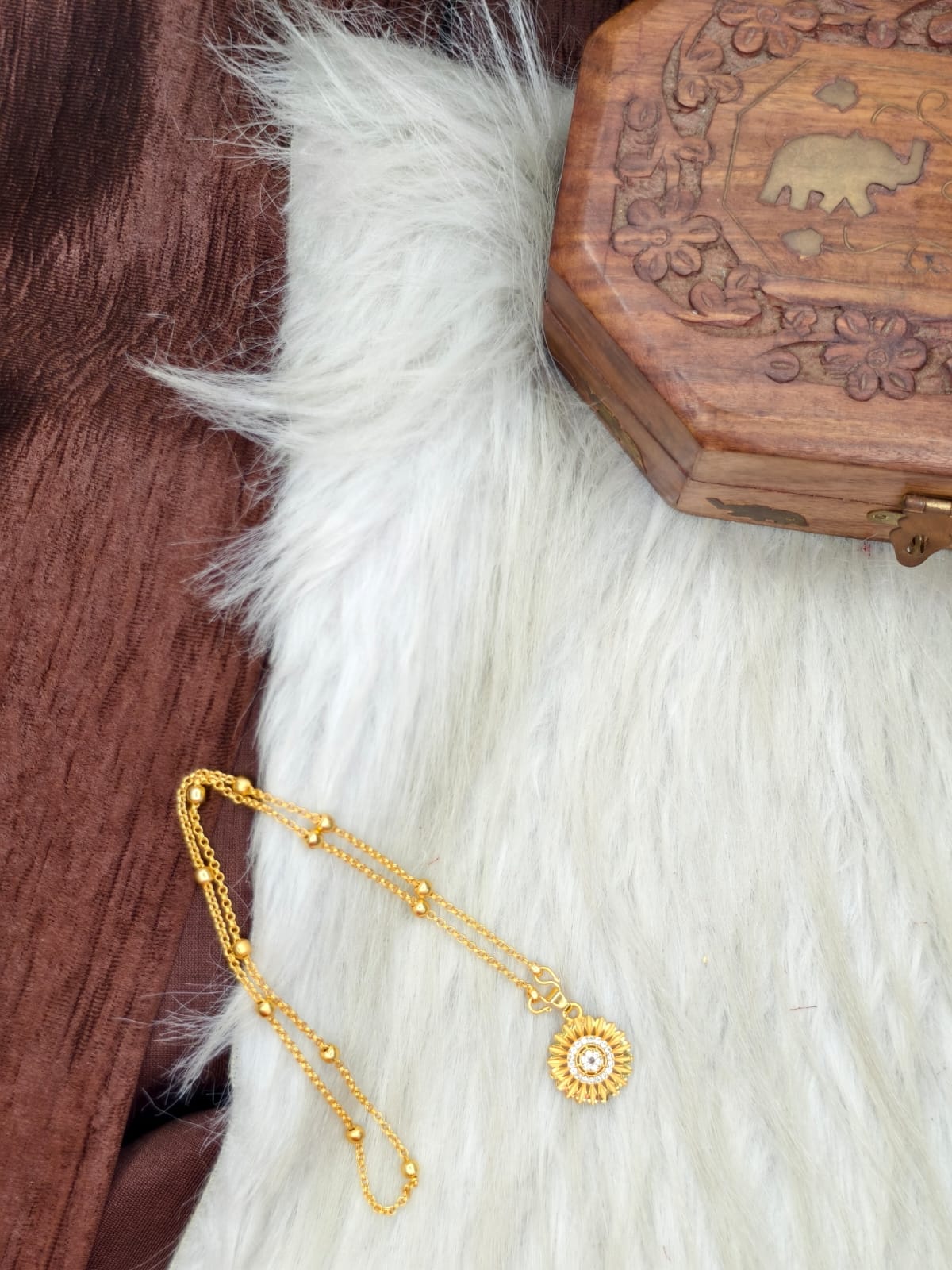 ✨ Elegant 1 Gram Gold-Plated Women’s Chain | 18 Inch Lightweight Necklace Model-20 ✨