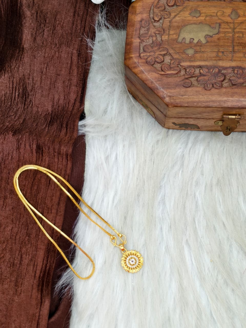 ✨ Elegant 1 Gram Gold-Plated Women’s Chain | 18 Inch Lightweight Necklace ✨