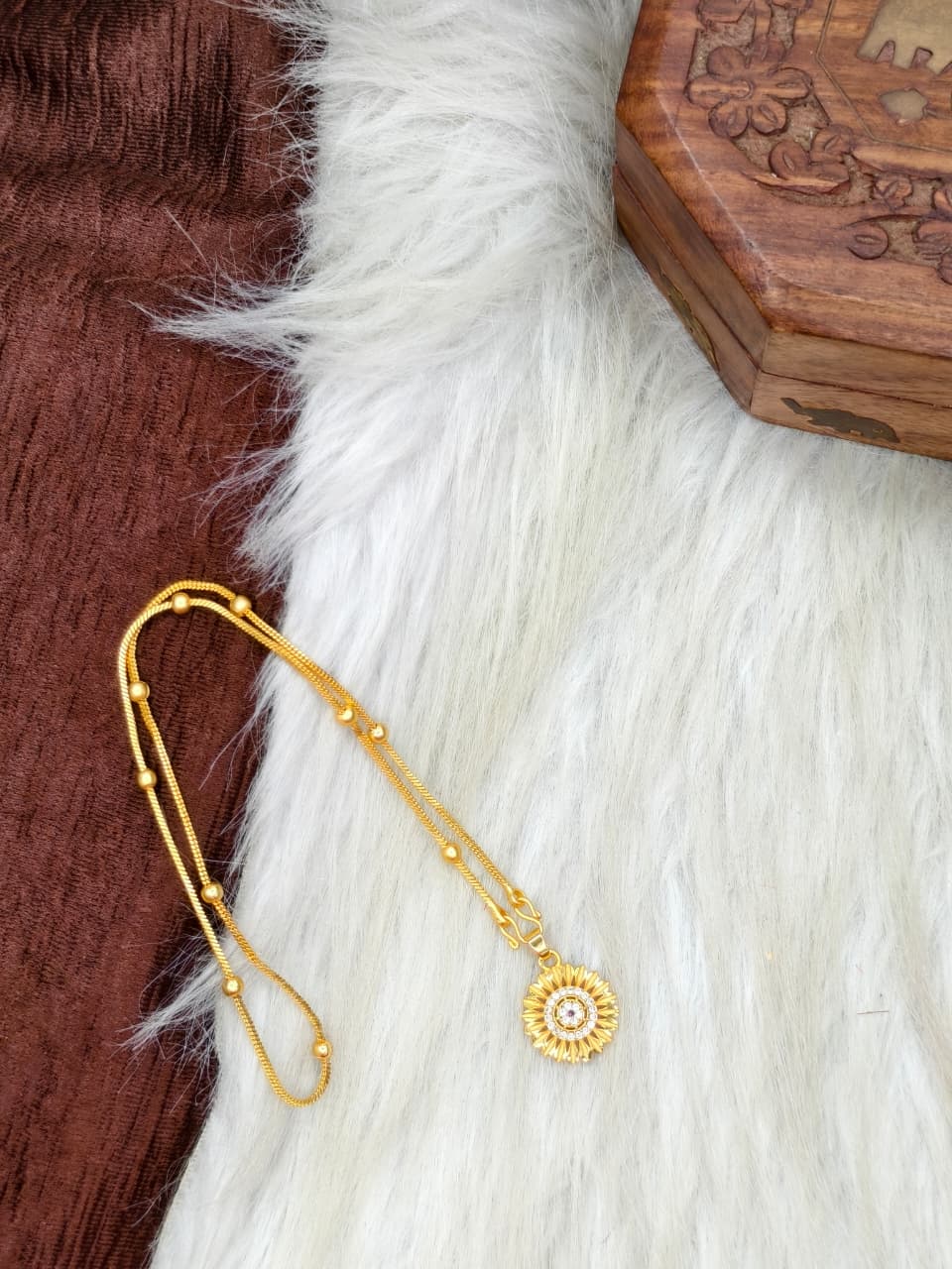 ✨ Elegant 1 Gram Gold-Plated Women’s Chain | 18 Inch Lightweight Necklace Model-18 ✨