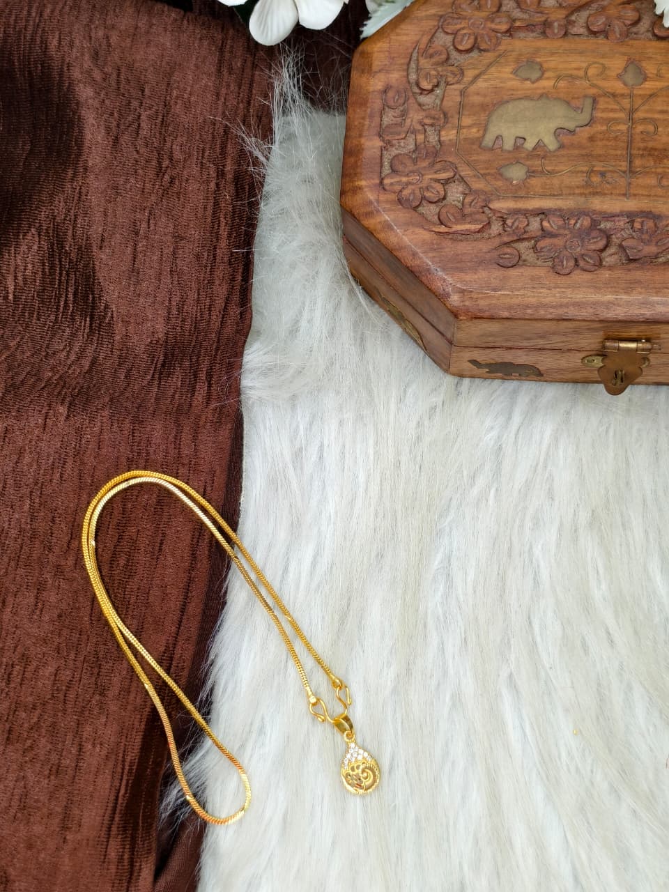 ✨ Elegant 1 Gram Gold-Plated Women’s Chain | 18 Inch Lightweight Necklace ✨