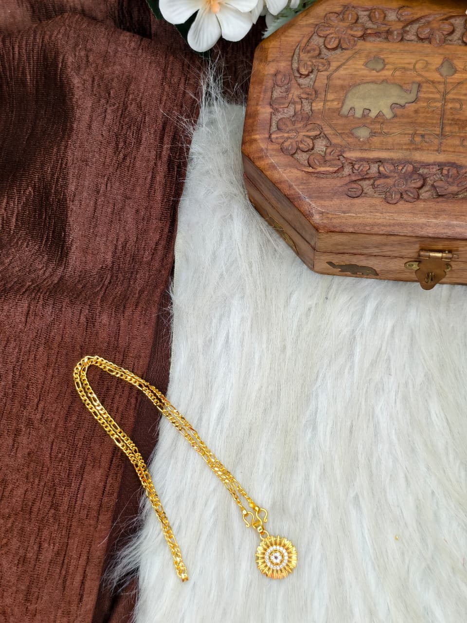 ✨ Elegant 1 Gram Gold-Plated Women’s Chain | 18 Inch Lightweight Necklace ✨