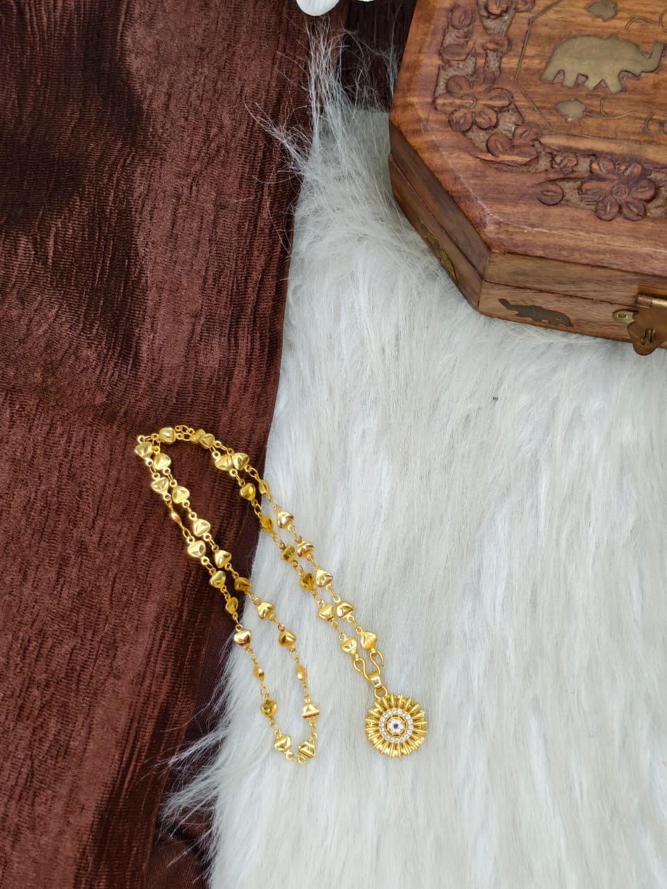 ✨ Elegant 1 Gram Gold-Plated Women’s Chain | 18 Inch Lightweight Necklace ✨