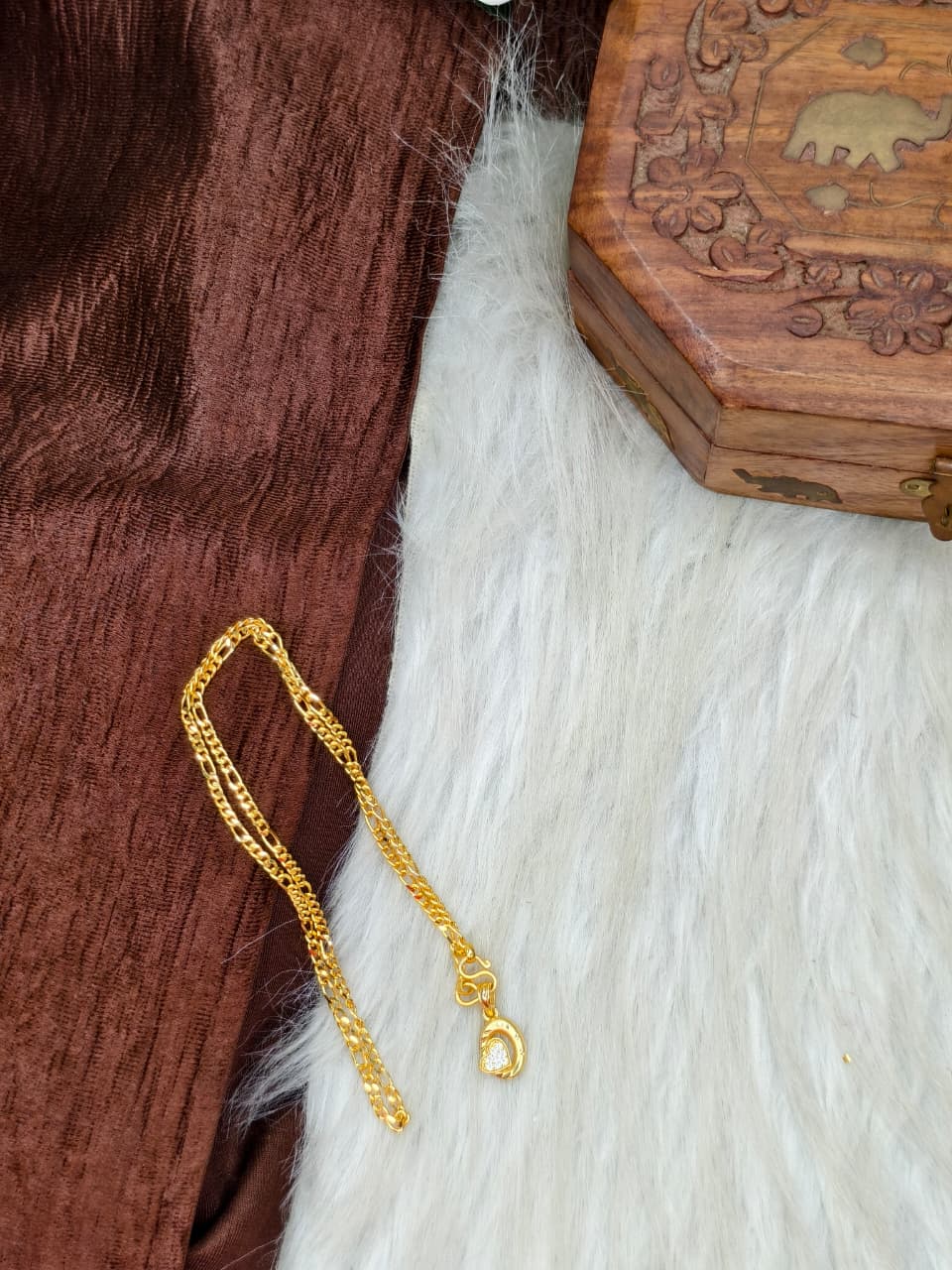 ✨ Elegant 1 Gram Gold-Plated Women’s Chain | 18 Inch Lightweight Necklace ✨