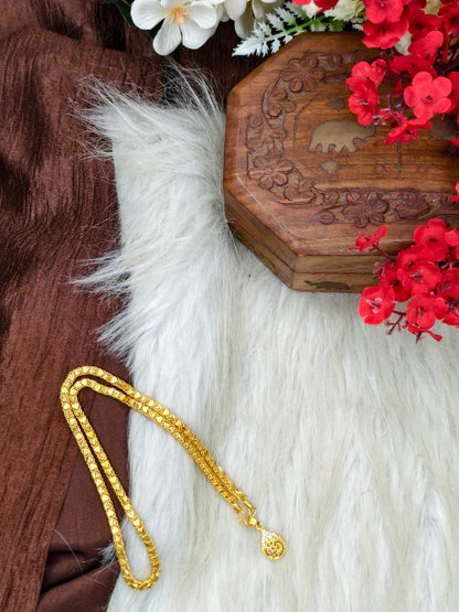 ✨ Elegant 1 Gram Gold-Plated Women’s Chain | 18 Inch Lightweight Necklace Model-24 ✨