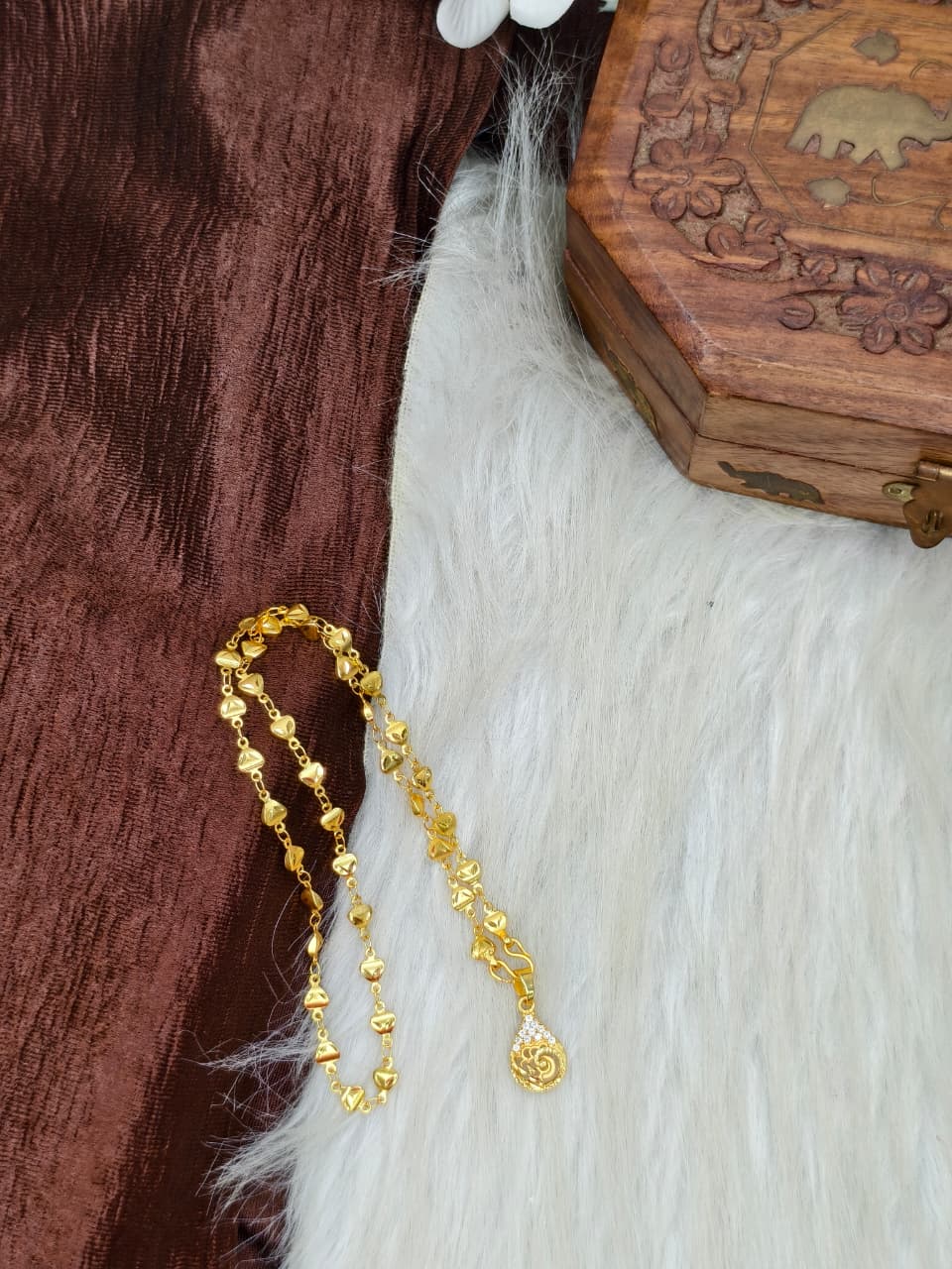 ✨ Elegant 1 Gram Gold-Plated Women’s Chain | 18 Inch Lightweight Necklace ✨