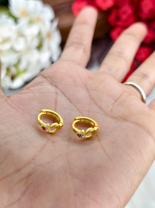 Women Stone Side Valaiyam – 1 Gram Gold Matte Finish