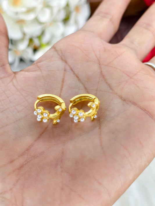 Women Stone Side Valaiyam – 1 Gram Gold Matte Finish