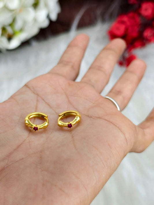 Women Stone Side Valaiyam – 1 Gram Gold Matte Finish