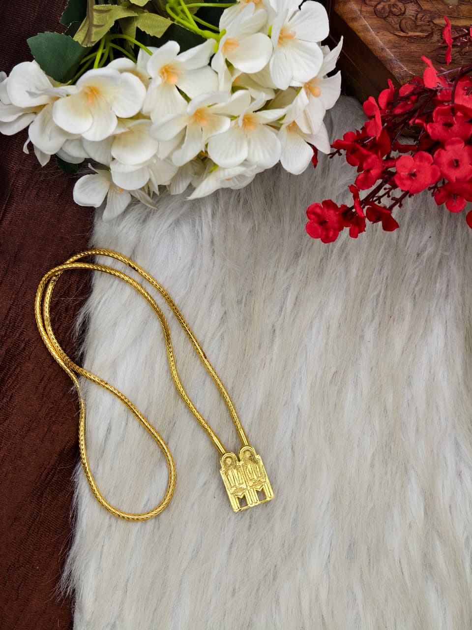 South Indian Traditional Impone Thali Mangalsutra – Gold Plated Sacred Wedding Chain