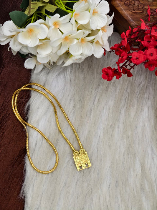 South Indian Traditional Impone Thali Mangalsutra – Gold Plated Sacred Wedding Chain