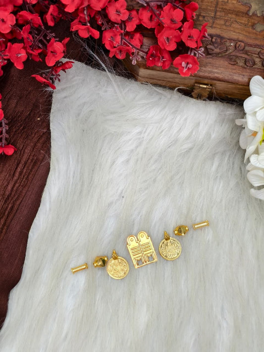 South Indian Traditional Impone Thali Mangalsutra – Gold Plated Sacred Wedding Chain