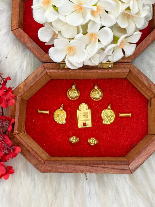 South Indian Traditional Impone Thali Mangalsutra – Gold Plated Sacred Wedding Chain