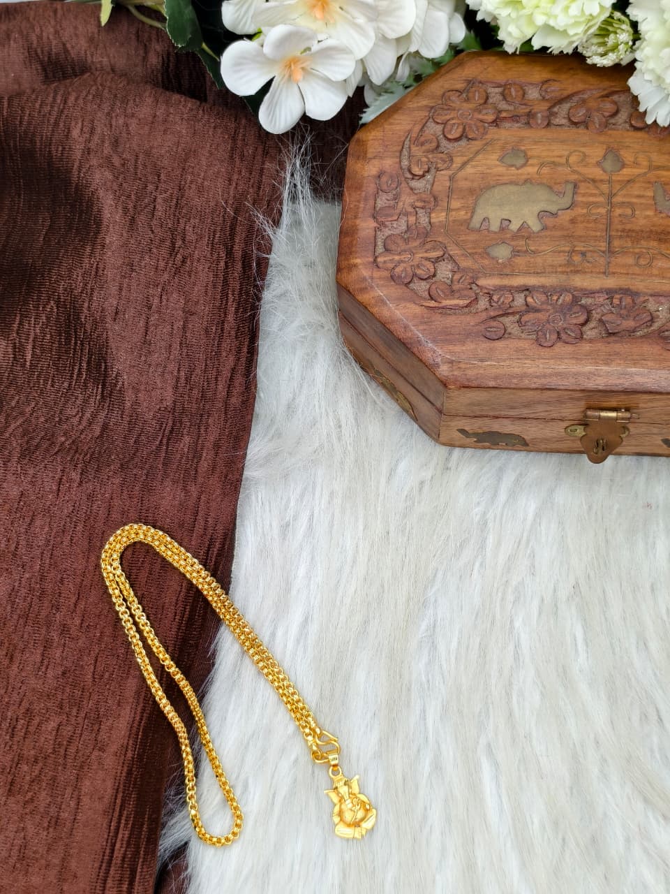 ✨ Elegant 1 Gram Gold-Plated Women’s Chain | 18 Inch Lightweight Necklace ✨