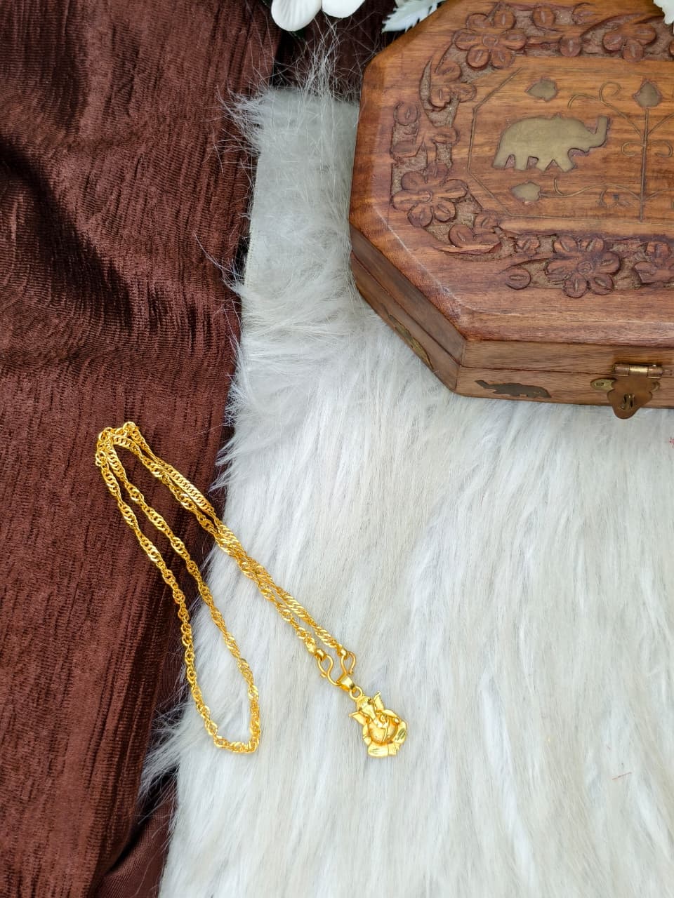 ✨ Elegant 1 Gram Gold-Plated Women’s Chain | 18 Inch Lightweight Necklace Model-14 ✨
