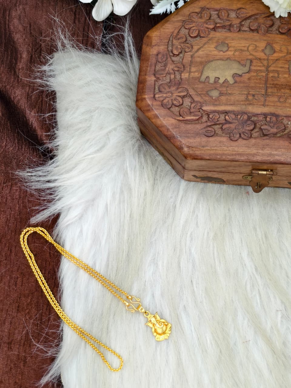 ✨ Elegant 1 Gram Gold-Plated Women’s Chain | 18 Inch Lightweight Necklace Model-15 ✨