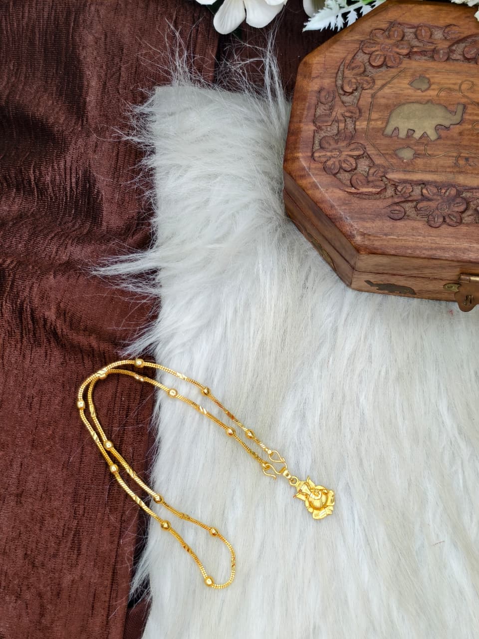 ✨ Elegant 1 Gram Gold-Plated Women’s Chain | 18 Inch Lightweight Necklace Model-17 ✨