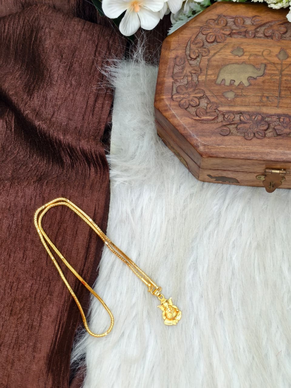 ✨ Elegant 1 Gram Gold-Plated Women’s Chain | 18 Inch Lightweight Necklace ✨