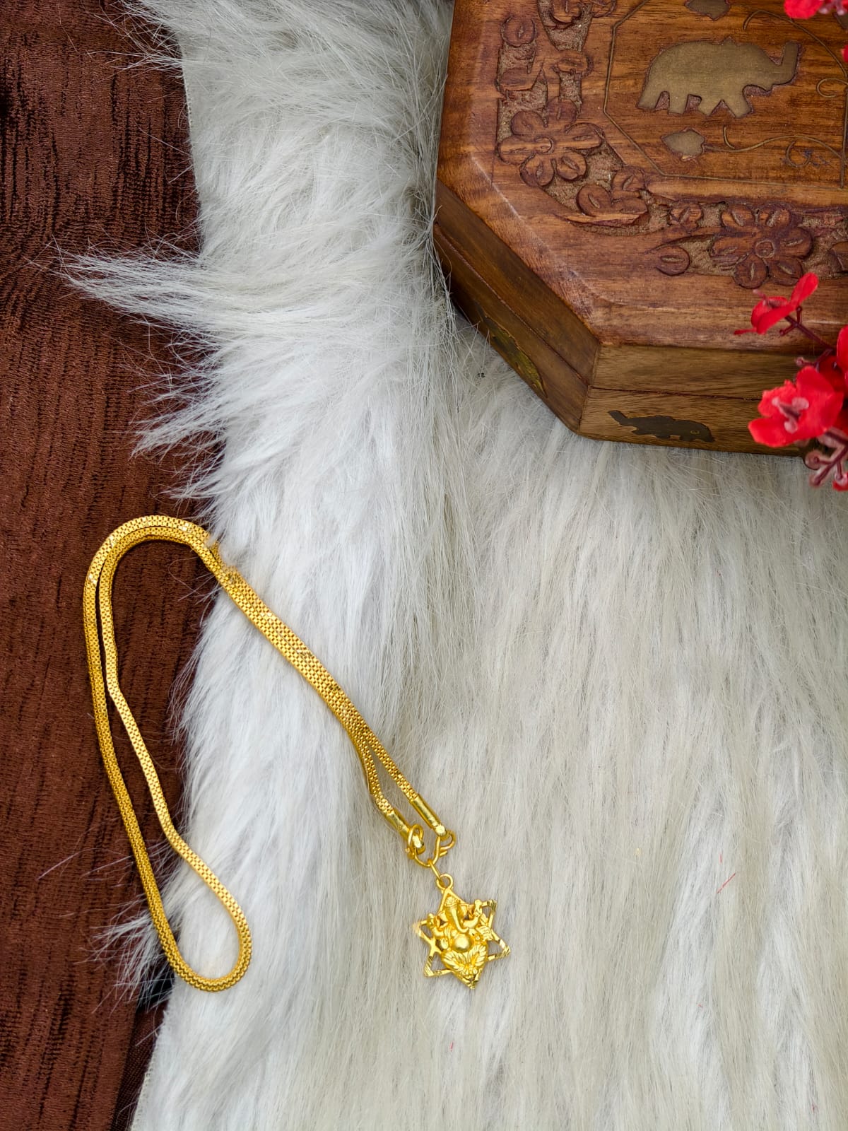 ✨ Elegant 1 Gram Gold-Plated Women’s Chain | 18 Inch Lightweight Necklace Model-26 ✨