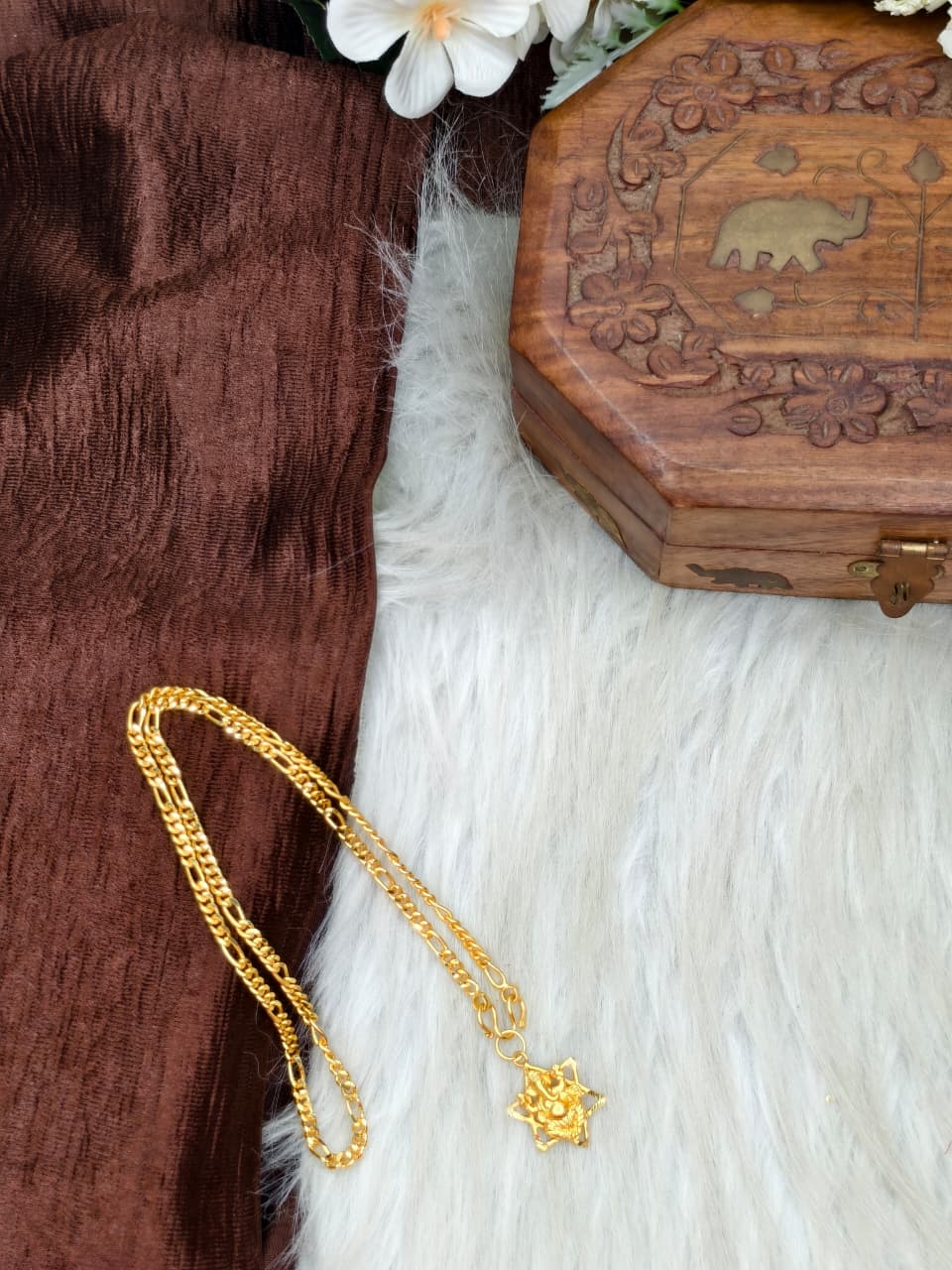 ✨ Elegant 1 Gram Gold-Plated Women’s Chain | 18 Inch Lightweight Necklace Model-12 ✨