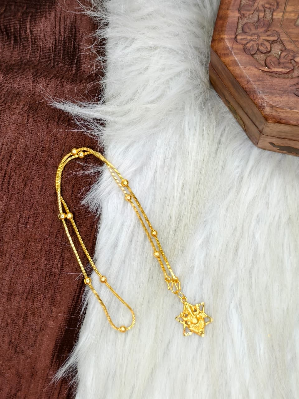 ✨ Elegant 1 Gram Gold-Plated Women’s Chain | 18 Inch Lightweight Necklace Model-18 ✨