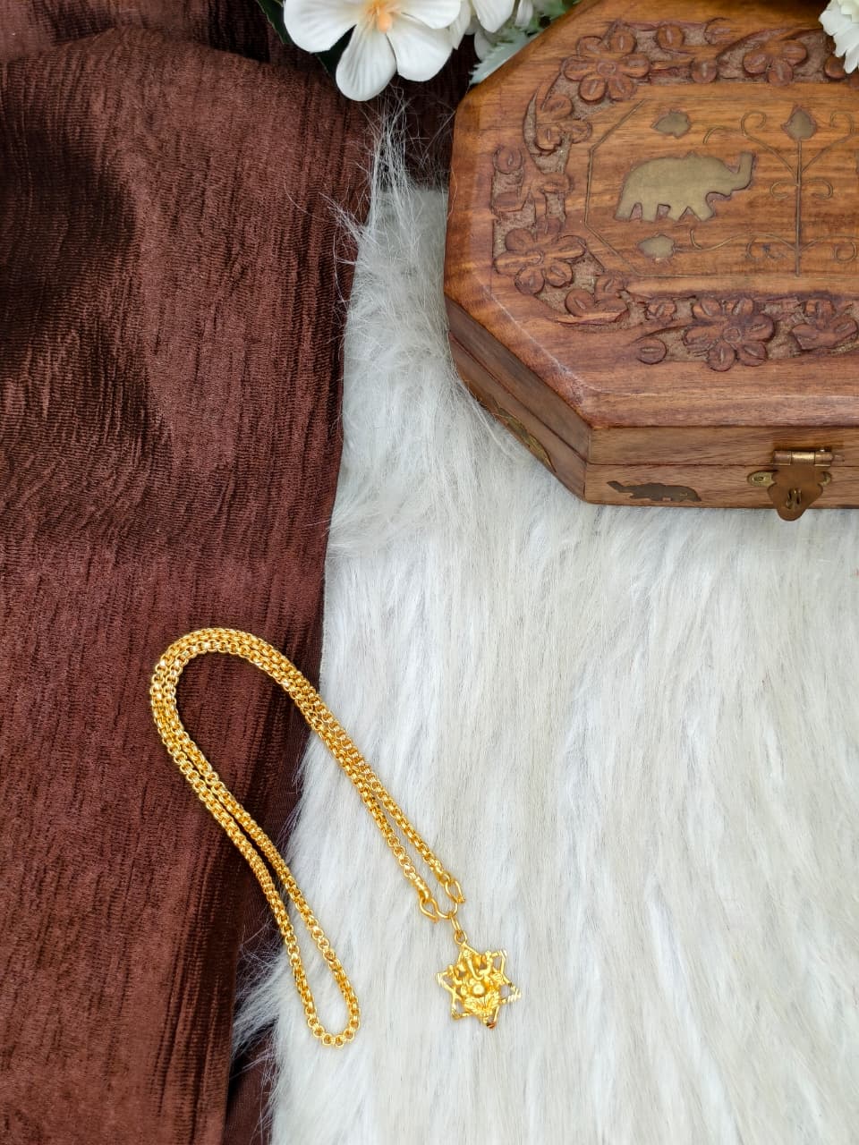 ✨ Elegant 1 Gram Gold-Plated Women’s Chain | 18 Inch Lightweight Necklace ✨